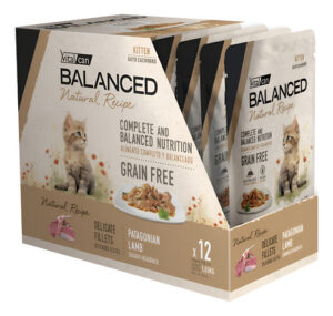 Vitalcan Pouch Para Gatitos De Cordero Patagónico, Alimento Húmedo De 85 G (pack De 12)