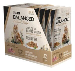 Vitalcan Pouch Gato Adulto Salmon Y Cordero  85g X 12 Unid.