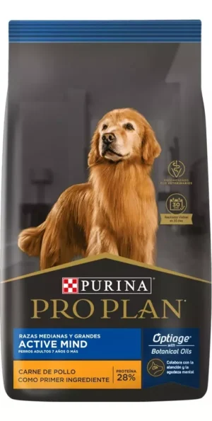 Pro plan Active Mind +7 Complet Medianos y Grandes x 3 Kg