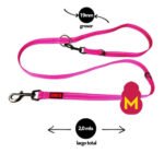 Correa Ajustable Kong Nylon Medium - Perros Y Gatos Color Fucsia - Imagen 2