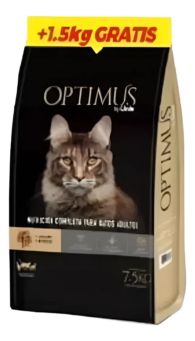 Optimus By Unik Gato Adulto 7.5kg + 1.5 Kg Gratis+Spotmax Pipeta Antipulgas De Regalo!!