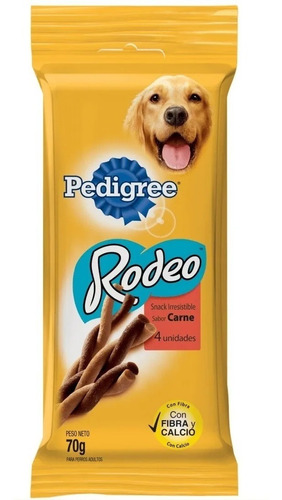 Pedigree Rodeo Sabor Carne Golosina Perros X 70 Gs