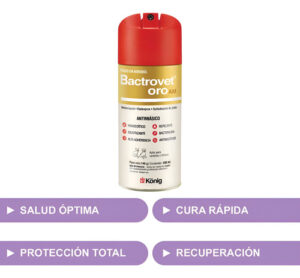 Curabichera Perros Y Gatos Cicatrizante Bactrovet Oro X 250ml