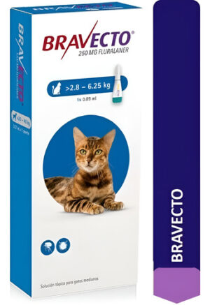 Bravecto Pipetas Antipulgas Gatos De 2.8 A 6.25 Kg