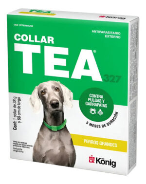 Collar Tea 327 Antipulgas Antiparasitario Perros Grandes Amarillo