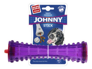 Dispensador De Golosina Para Perro Grande Johnny Stick Gigwi Morado
