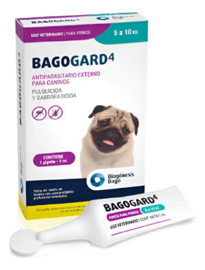 Pipeta Bagogard Para Perros de 5 A 10 Kg contra Pulgas/Garrapatas