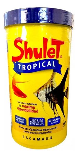 Shulet Alimento Para Peces de Agua Tropical En Escamas X 20 Gs