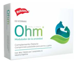 Ohm Holliday Ansiolítico Natural Perros Gatos Palatables x 21 comp