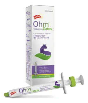 Ohm Holliday Jeringa Palatable Modula Ansiedad Gatos X 7gs.