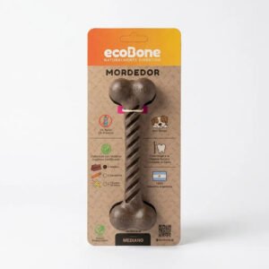 Hueso Ecobone Madera P/ Perro Mediano 100% Natural 15.5 X 5 CM