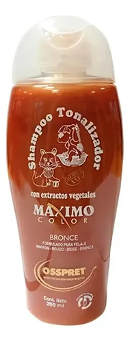 Shampoo Osspret Tonalizador Maximo Color Bronce X 260 Cc